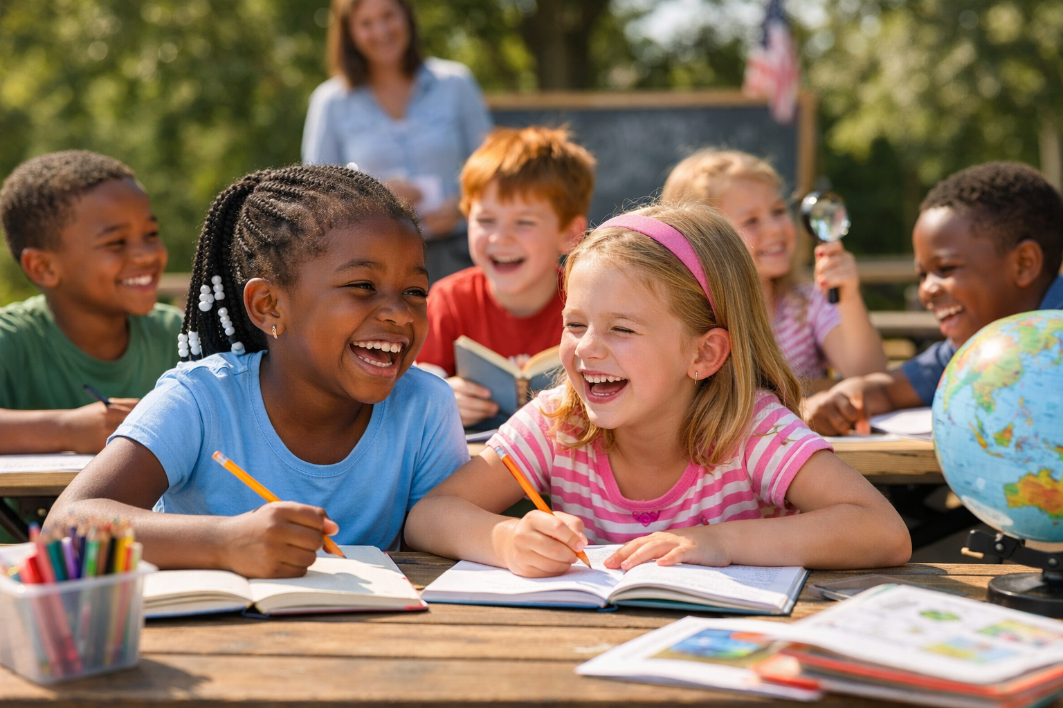 Children learning together